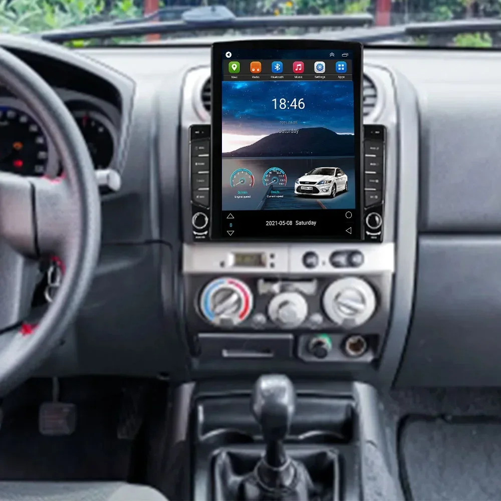 Tesla Style Android 14 Carplay Auto Car Radio For Isuzu D-Max DMAX 2007 2008 2009 2010 2011 GPS Navigation Multimedia Player