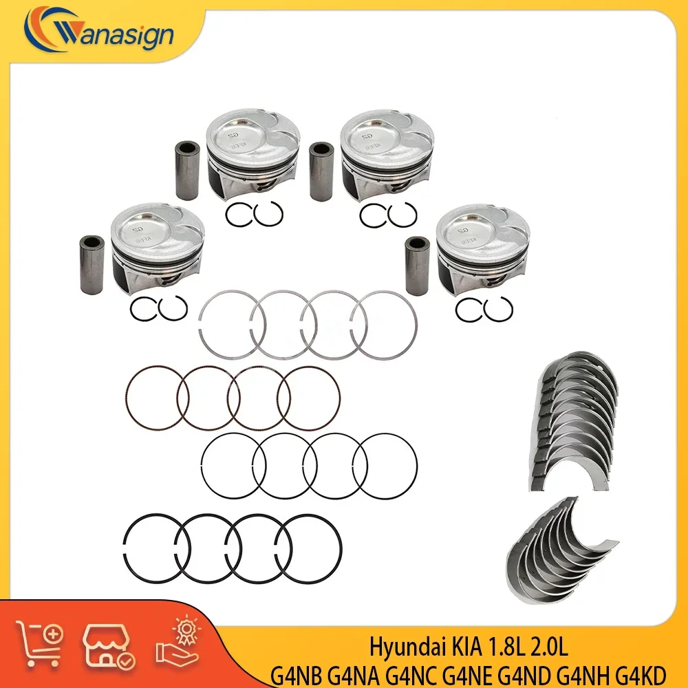 

STD Engine Piston Ring Kit For Hyundai KIA 1.8L 2.0L GDI CVVT GAS 1.8 2.0 L G4NB G4NA G4NC G4NE G4ND G4NH G4KD 2010-2024