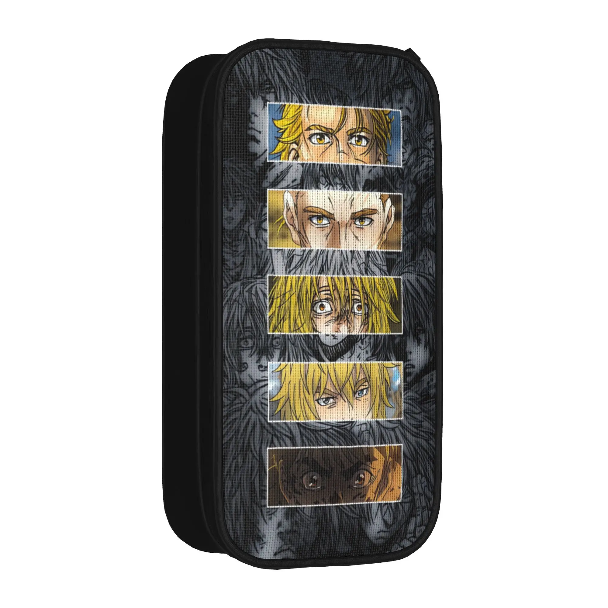 Pencil Case Vinland Saga Thorfinn Vinland Askeladd Anime Pencil Box  School Pencil Cases Boy Girl Canvas Stationery Organizer