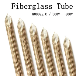 Fiberglass Tube 1 ~ 20mm HTG Cable Sleeve Soft Chemical Fiber Glass Wire Alkali Free Fiber Braided Insulation Against Electric