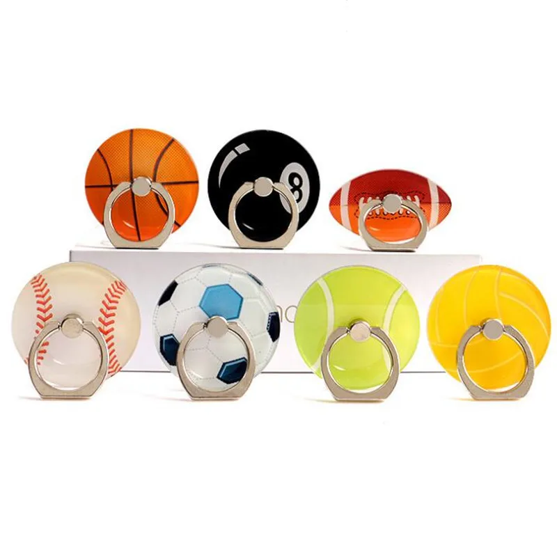 

Football Basketball Tennis Finger Ring Smartphone Stand Holder Phone Holder Stand For iPhone Xiaomi Acrylic All SmartPhone