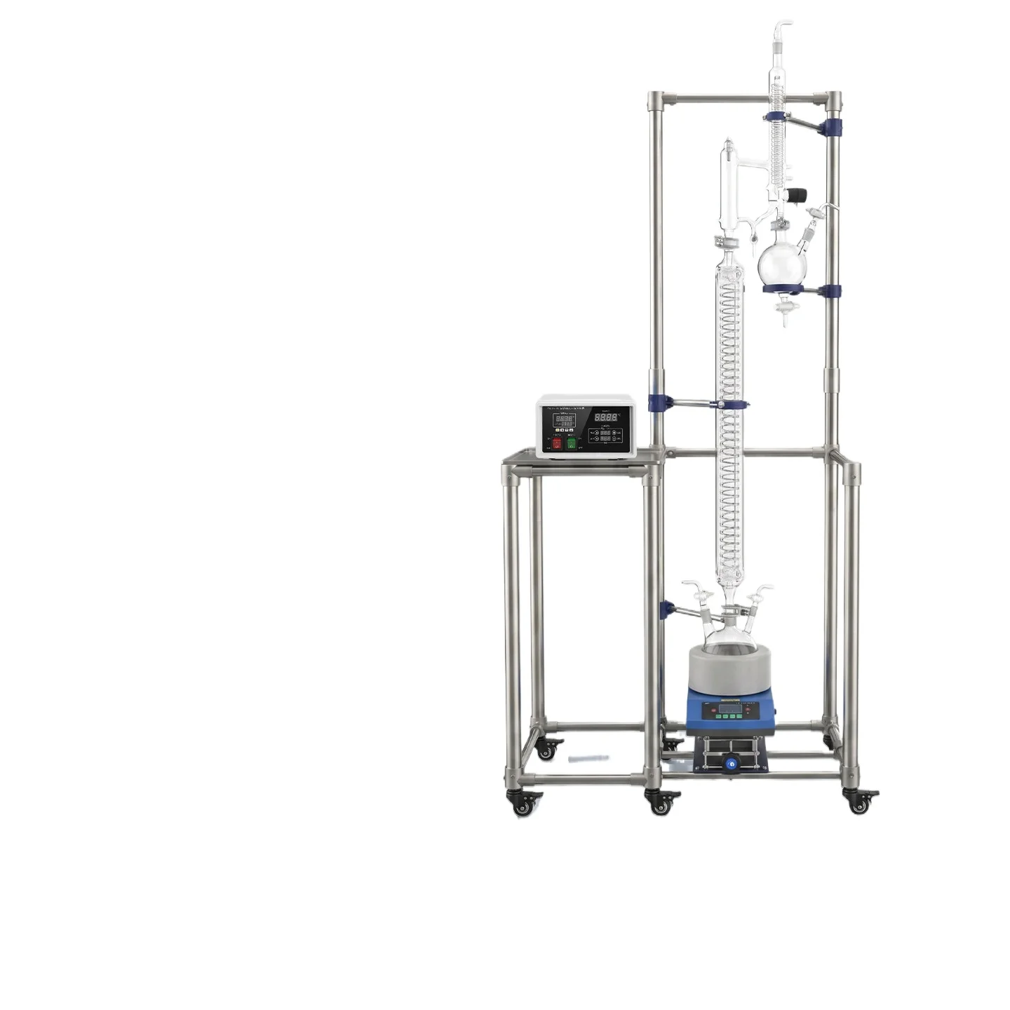 CX Glass Distillation Device Laboratory Vacuum Distillation Column Electric Heating and Purification Equipment