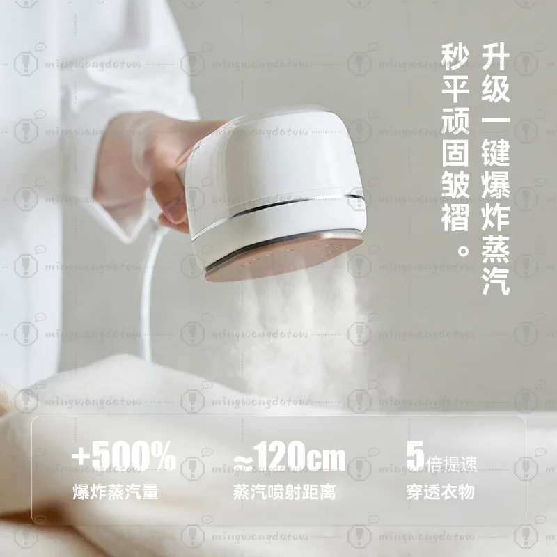 Mini Handheld Pressurized Steam Iron, 2025 New Portable Garment Steamer, Household Fabric Wrinkle Remover for Daily Ironing