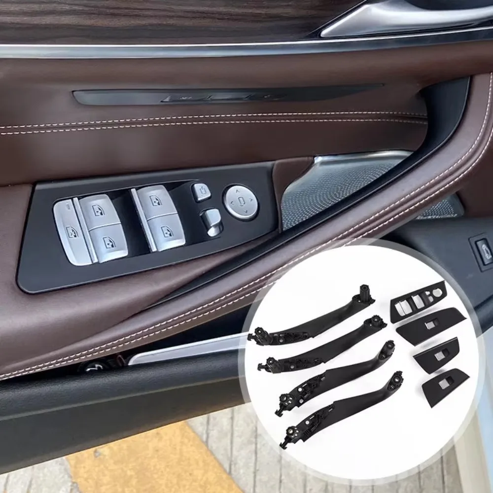 

8 шт. левая RHD внутренняя дверная ручка из углеродного волокна для BMW 5 серии G30 G31 G38 F90 M5