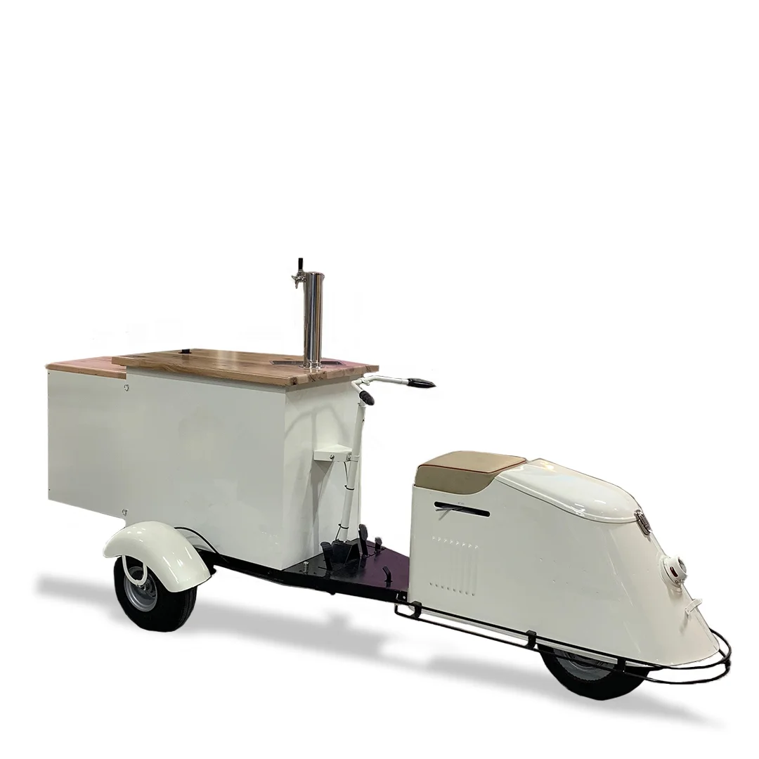 3 Three Wheels Mobile Vending Trailer Beer tricycle Cocktail Truck Tricycles Electric Car For Sale