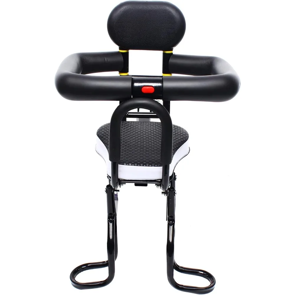 Child Kids Bike Safety Stable Front Seat with Pedal and Anti Slip Armrest Protect Chair for 6 Months To 3 Years Old Baby