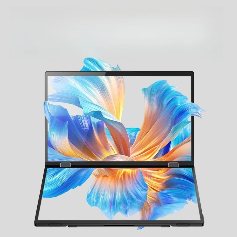 Touch folding dual-screen portable display, dual-screen extended screen tool