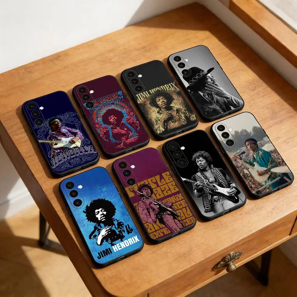 

J-Jimi H-Hendrix All Along the Watchtower Phone Case For Samsung Galaxy A13,21s,22,31,32,52,53,71,72,73,Soft Black Cover