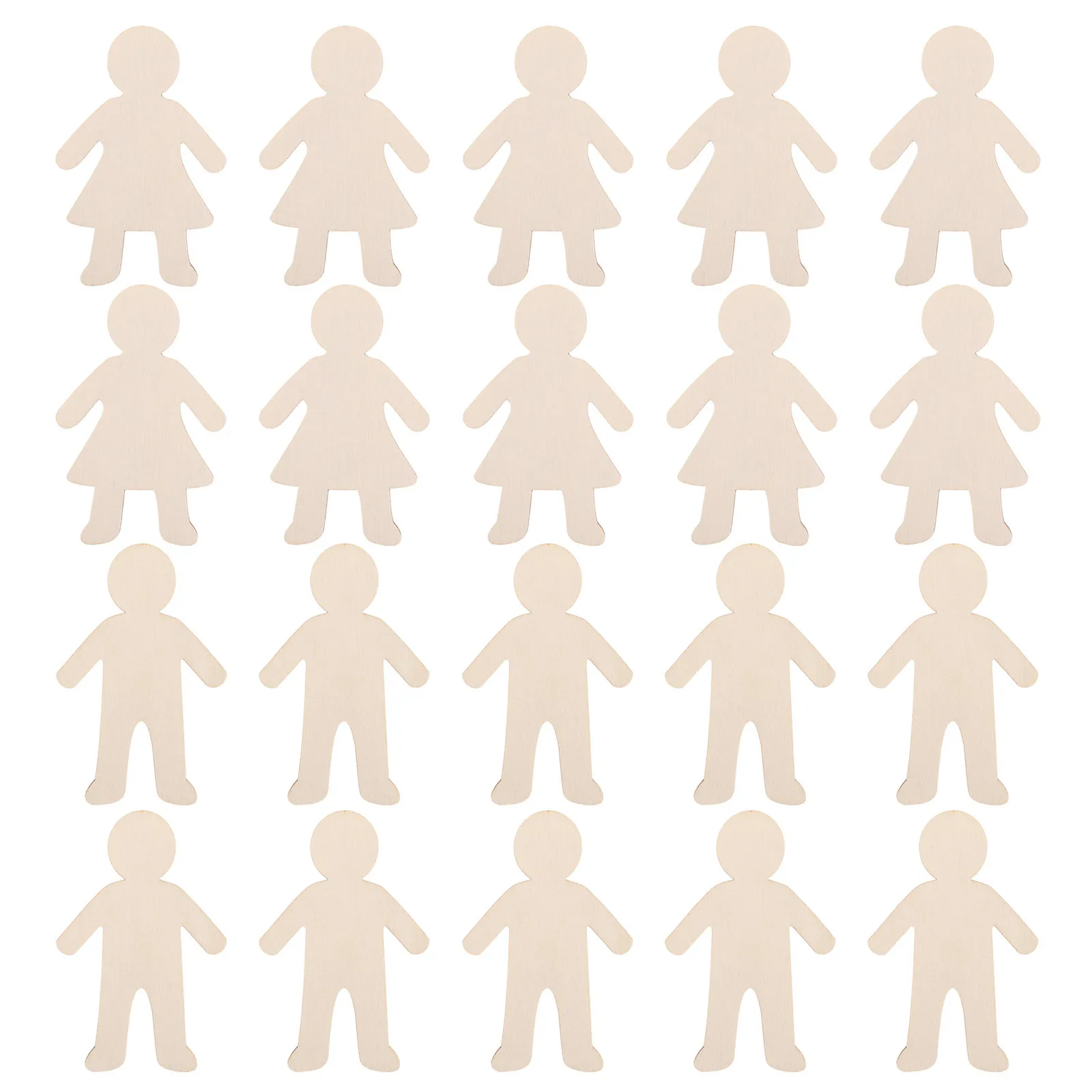 ของตกแต่งไม้เปล่า DIY 20 ชิ้น สำหรับเด็ก งานฝีมือไม้ยังไม่เสร็จ สร้างสรรค์งานศิลปะกราฟฟิตี ตกแต่งบ้าน งานฝีมือ