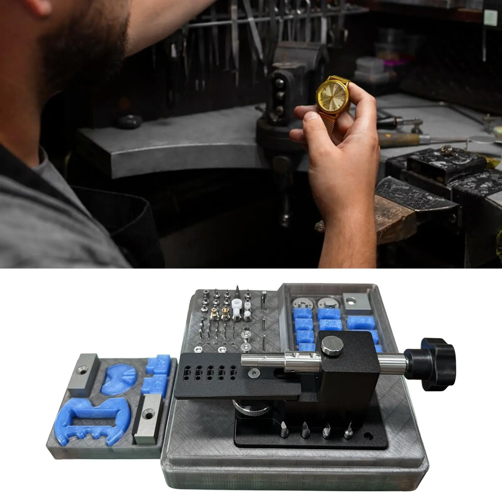 

Открывалка для крышки часов Многофункциональное устройство для снятия задней крышки часов Ремонт Легко регулировать