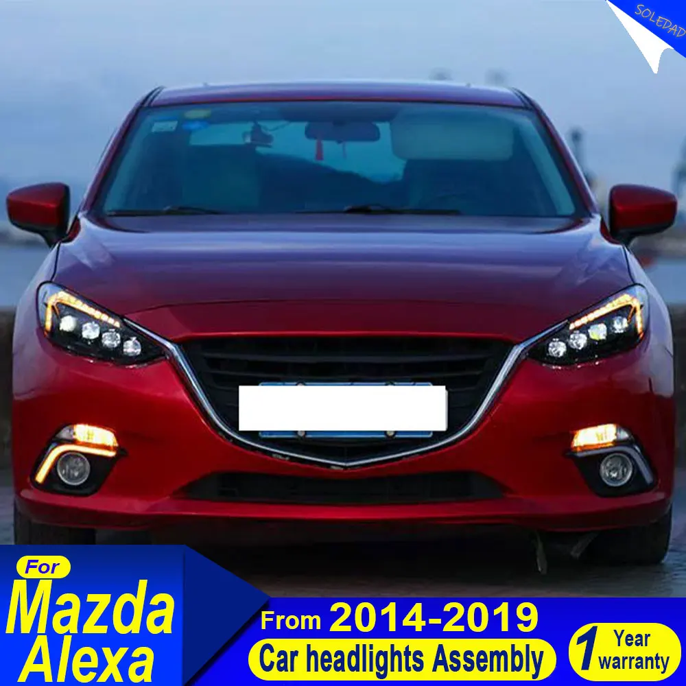 

Автомобильные аксессуары для Mazda 3 Axela: фары 2014-2019 годов, модифицированные под новые динамические ДХО и поворотники