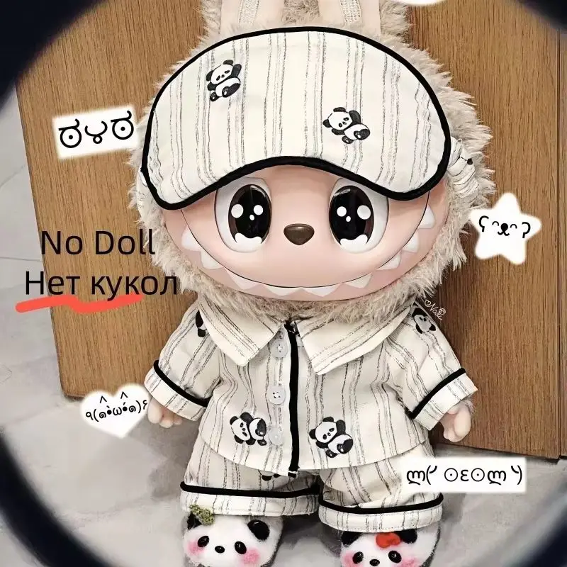 

Без куклы 38 см для Zimomo labubu, одежда, пижамы с пандой, комбинезоны в повседневном стиле, модный и креативный аксессуар для платья, в наличии