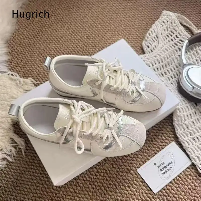Vintage Inspired Low Top Sneakers Women S Classic German Trainer Style With Contrast Stitching And Bow Accents In Two Colors