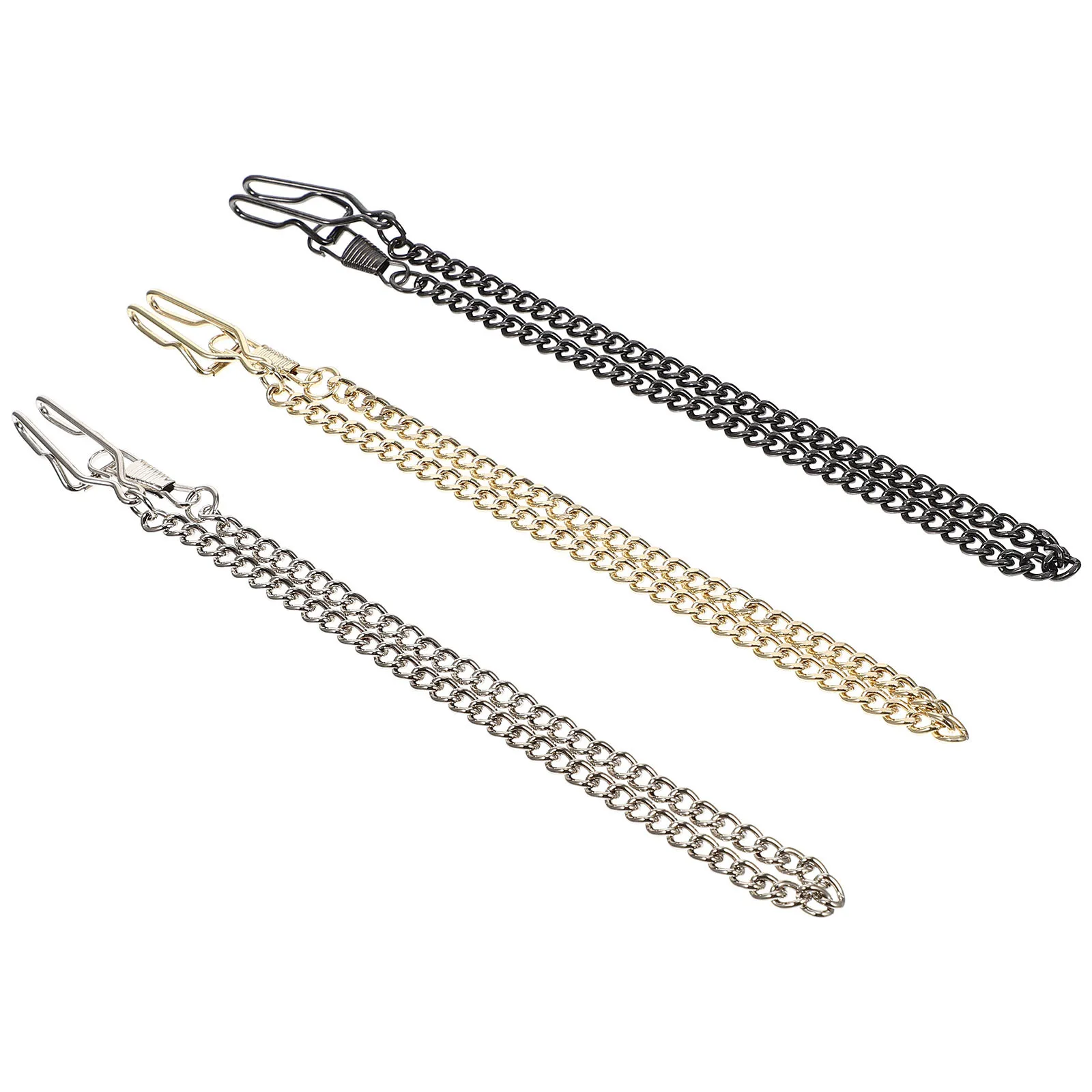 

3 Pcs Pant Chain for Pants Pocket Watch Trouser Jeans Men Clip The Chains Steel