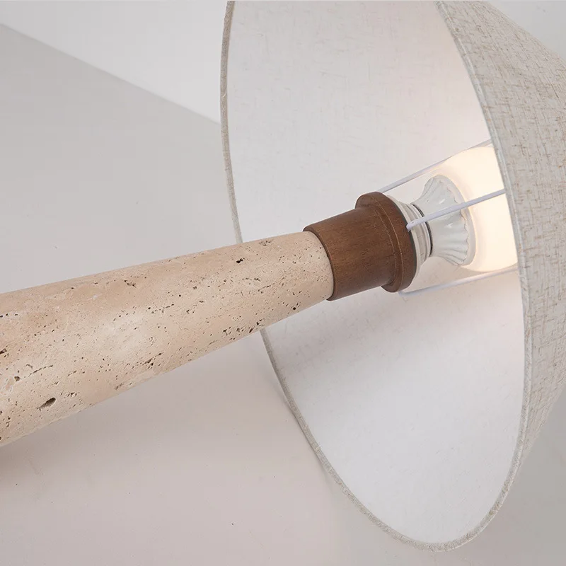 

High end natural marble table lamp - Nordic bedroom, study and living room atmosphere decoration table lamp, bedside lamp
