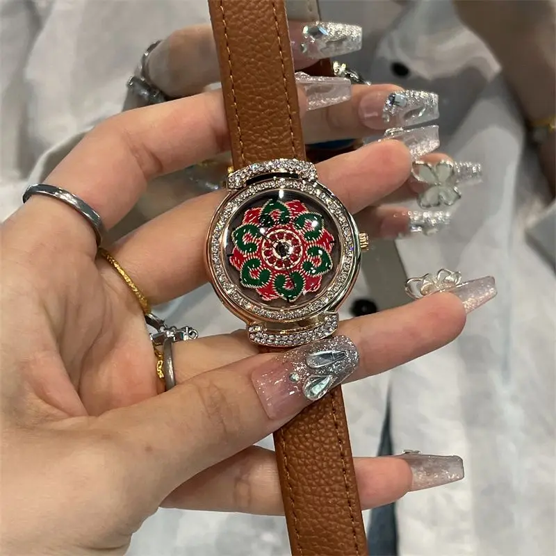Camellia Ladies Watch Niche 2025 New Simple Trend Fashion Casual Waterproof Quartz Watch Luxury Birthday Gift