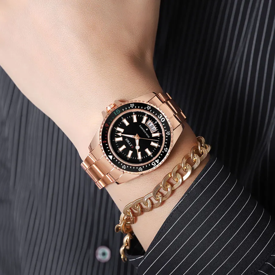 ساعة شريطية من الفولاذ المقاوم للصدأ للرجال والنساء ، ساعة كوارتز للأزواج ، مقياس تقويم ، هدية ترفيهية ، عصرية ، جديدة ، #6