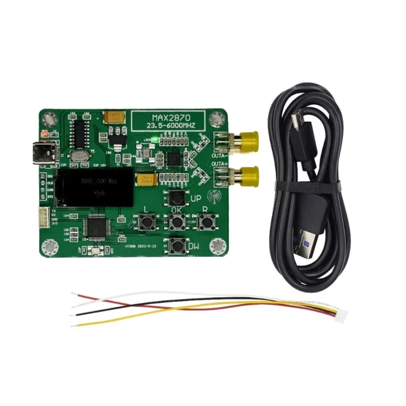 

M2EC USB 5V Source Module 23.5-6000MHz Generator Module RF Phase-Locked Board MAX2870 STM32