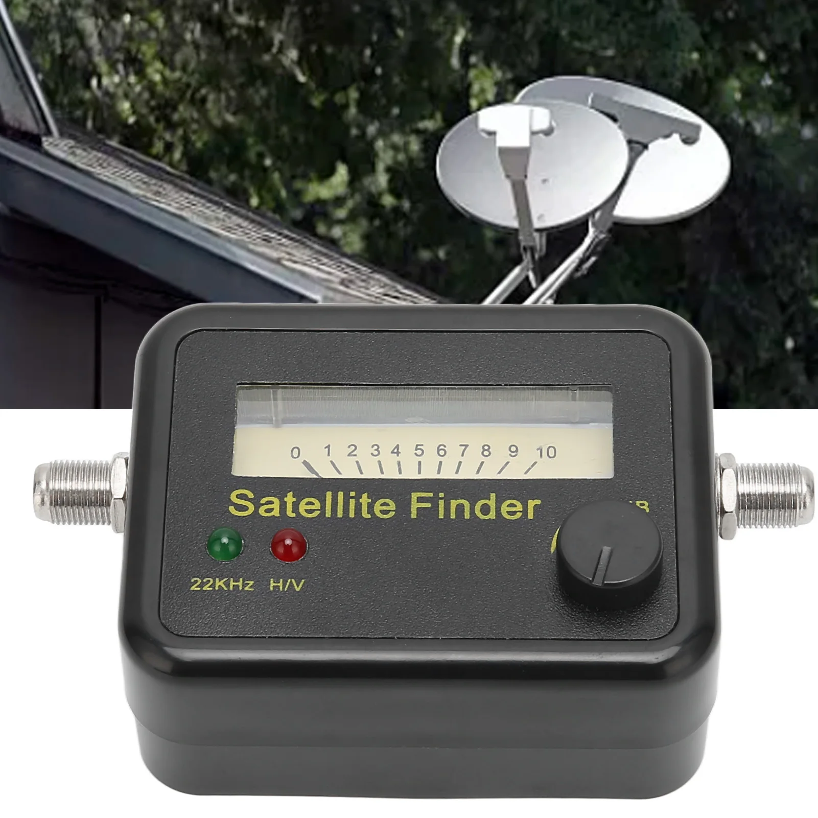 Satellite Signal Detector Finder Professional Sensitive Compact TV Antenna Signal Strength Meter with LCD Display DC 13-18V