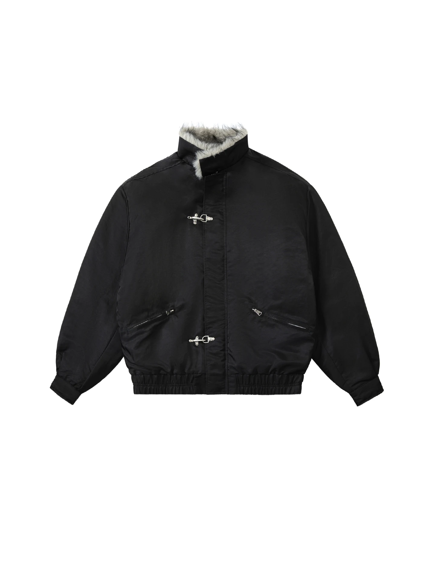 

Американская ретро-куртка из хлопка для мужчин, утепленная, свободного кроя, с воротником-стойкой, на молнии, зимняя, теплая, для пар, из нейлоновой ткани