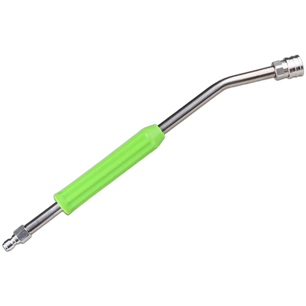 Stainless Steel 30 Degree Bent Extension Rod For High Pressure Washer, 1/4 Quick Connector, 41cm Spray Lance