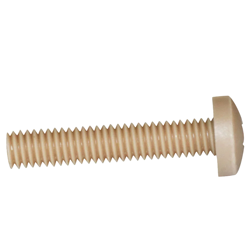 M1.2 M1.4 M1.6 M2 M2.5 M2.6 M3 M4 PEEK Material Philips Pan Round Head Bolts Anti Corrosion High Strength Screws