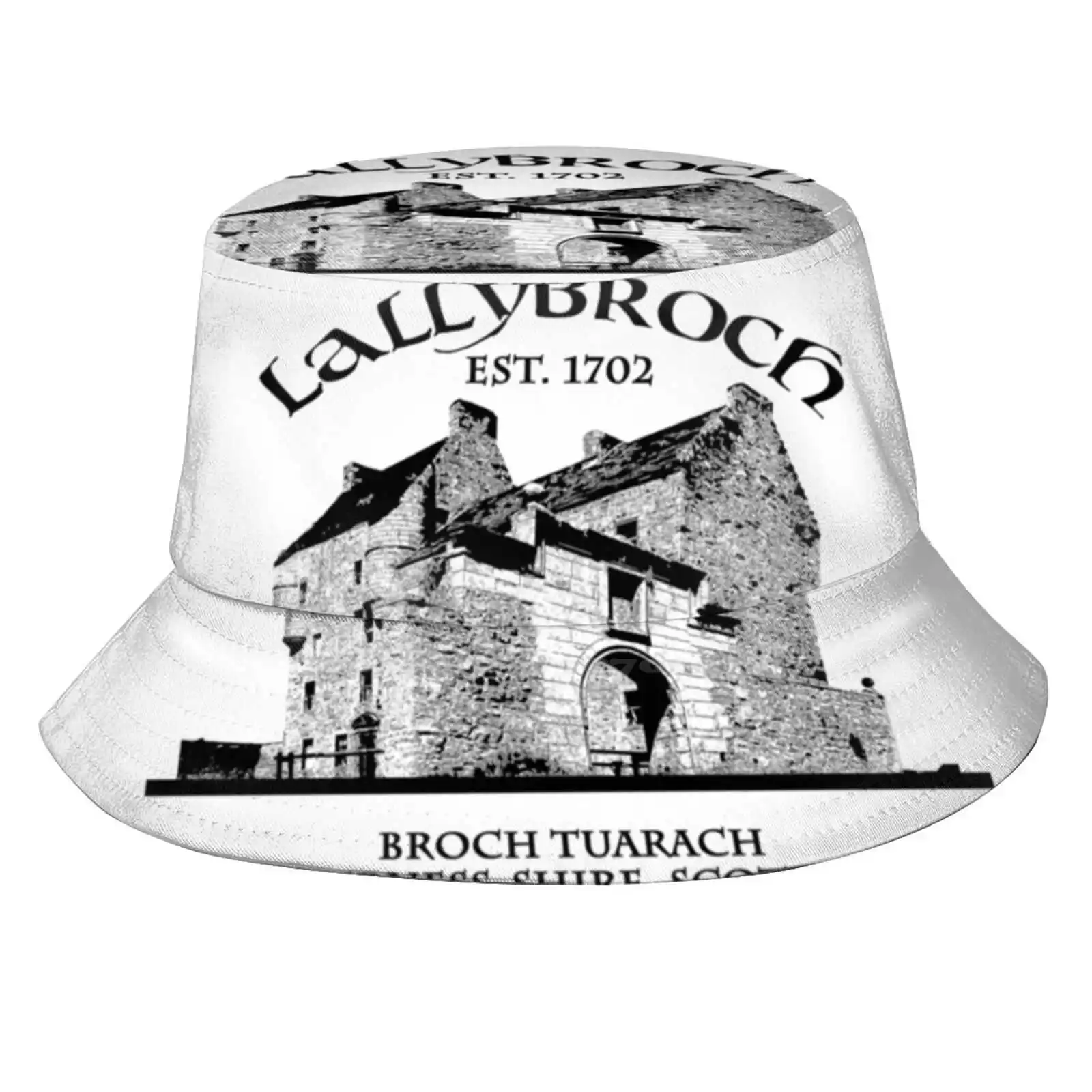 Lallybroch Outlander Sun Cap Fisherman Hat Bucket Hats Lallybroch Broch Tuarach Scotland Highlands Diana Gabaldon Jamie Fraser