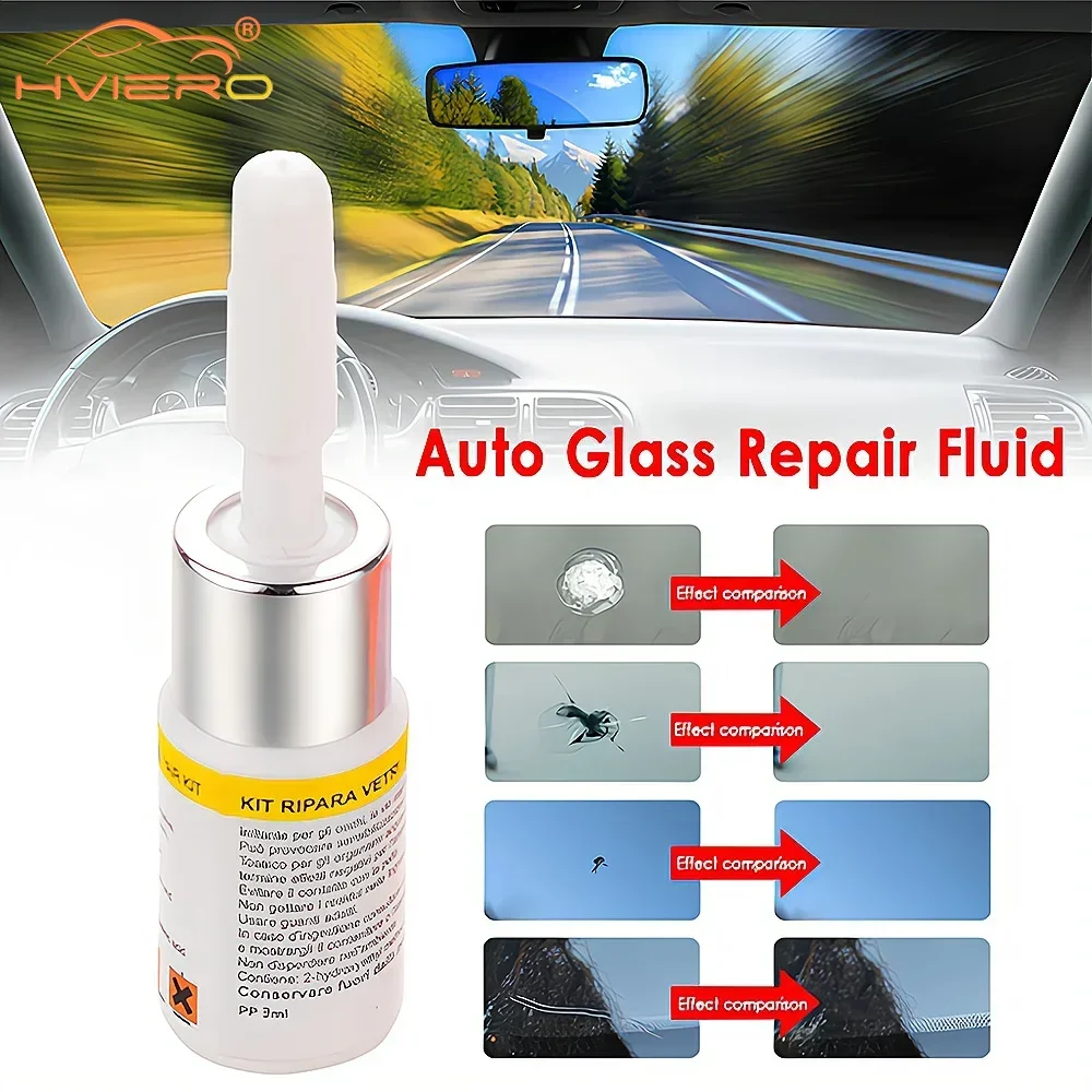 4PCS Windshield Repair Front Specialized Auto Kit Crack Solution Three Piece Removal Accessory Support Automobile Cars Cleaning