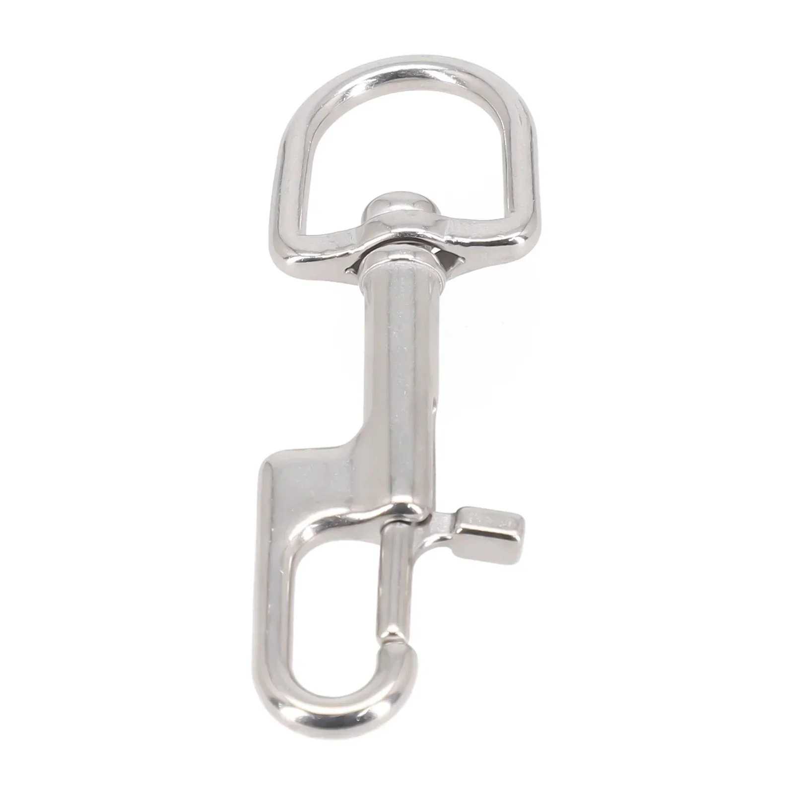 Scuba Diving 316 stainless steel Bolt Snap Hook Single Ended Clip Swivel Degrees  Hook BCD Scuba Diving Accessories