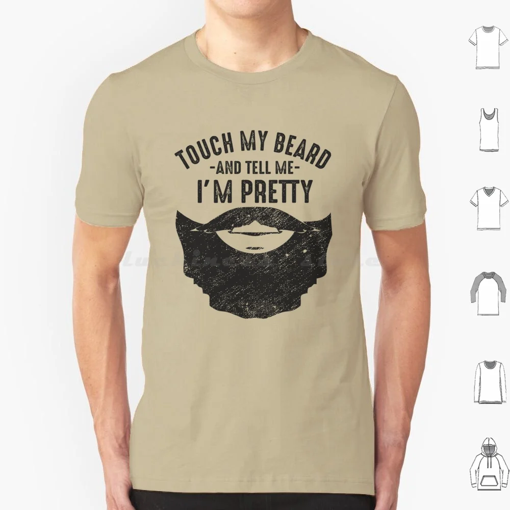 

Хлопковая футболка с изображением медвежьего юмора, прикоснитесь к бороде и скажите мне, что я довольно забавная цитата для мужчин, мужчин и мужа, 6xl