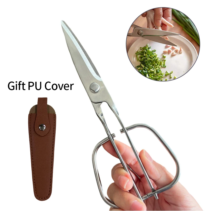 Ножницы из нержавеющей стали для барбекю и пикника, товары для кемпинга, многофункциональная кухня для походов, кухонная посуда