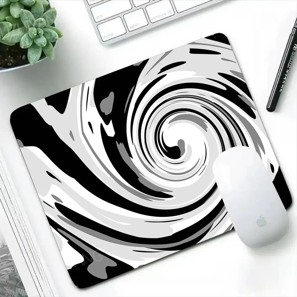 Black and white texture Mouse Pad 45*40 Office Computer Desk Mat Keyboard MousePad Laptop Cushion Non-slip Deskpad Home Decor