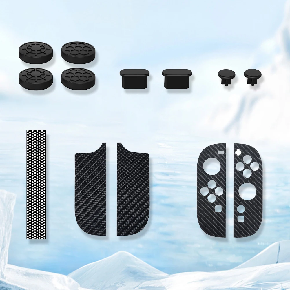 Game Console Protection Kit for for for Switch 2 Console Accessoris Set Dust Plug Dust Filter Mesh Left Right Handle Stickers