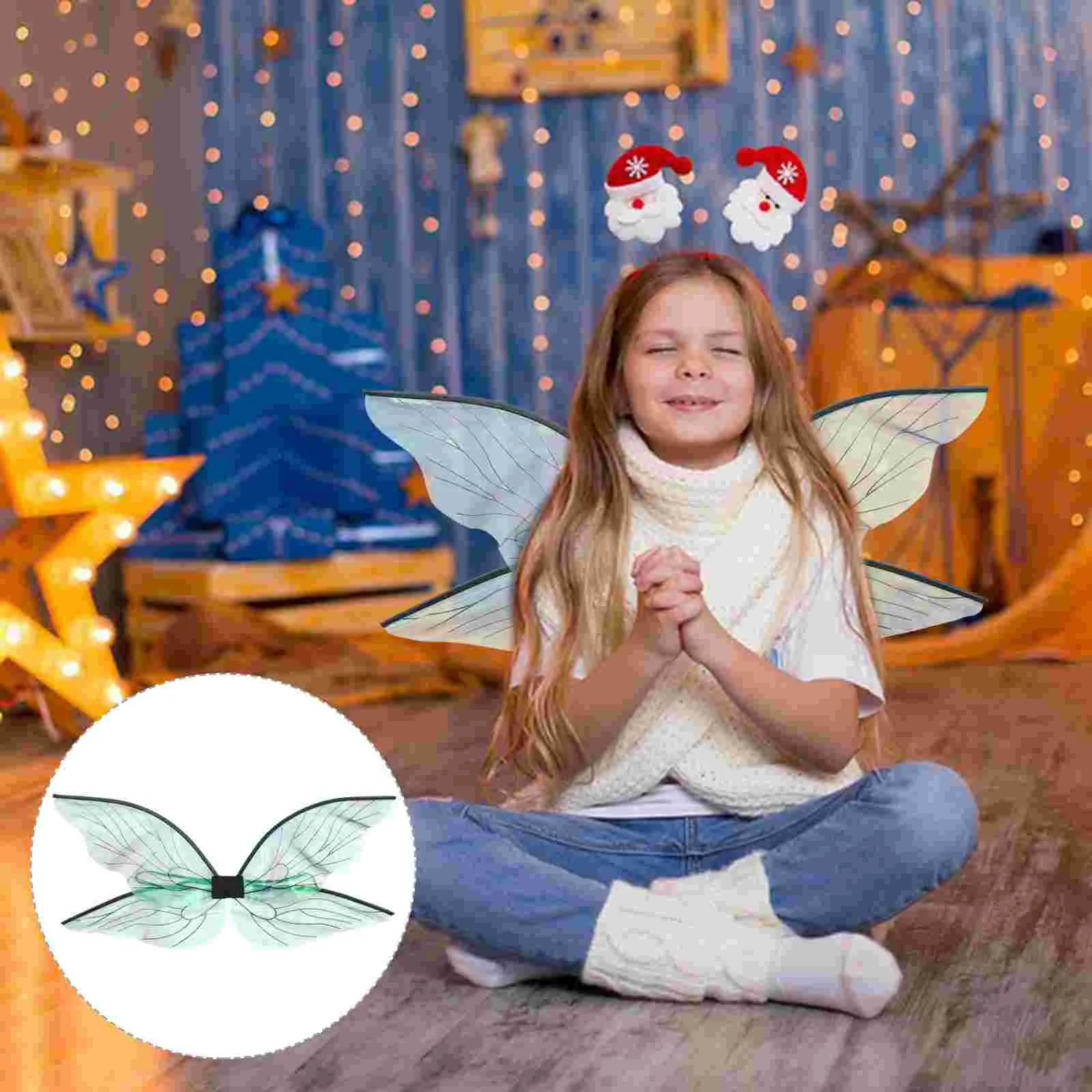 

Fairy Wings Kid Cicada for Kids Dragonfly Decor Festival Cosplay Translucent Decorative