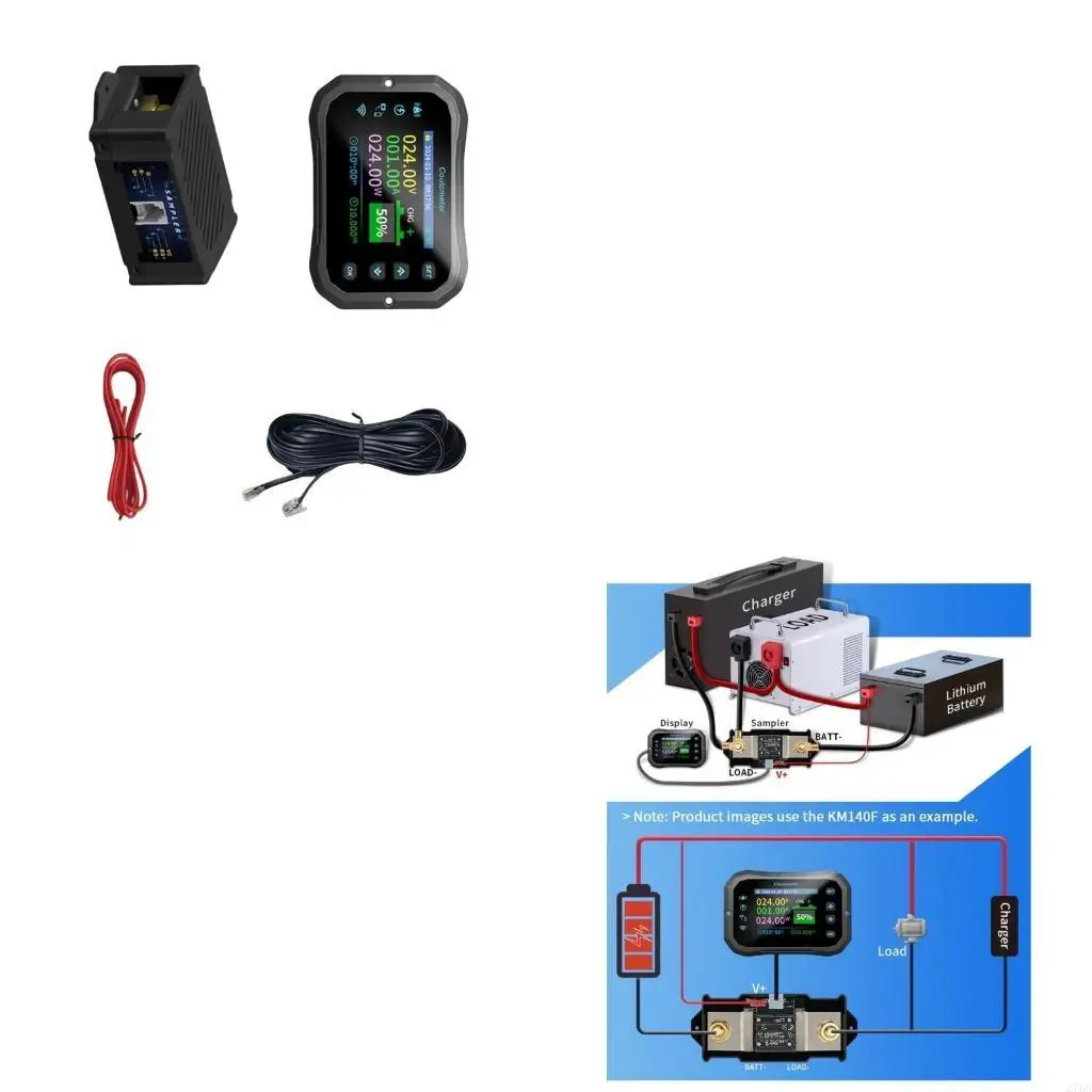 

Тестер батареи Кулонометр Счетчик емкости литиевой батареи с разветвителем Пробоотборник Низкое энергопотребление с кабелем