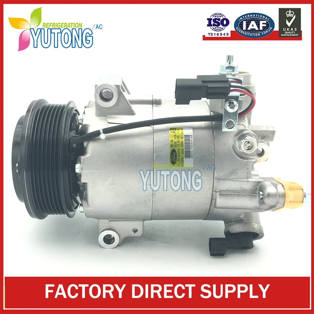 VS16 AC Compressor For Ford  B-Max Transit Fiesta Focus 2012-2017 EcoSpor C1B119D629AC 1B119D629AB C1B119D629AD C1B1-19D629-A2G