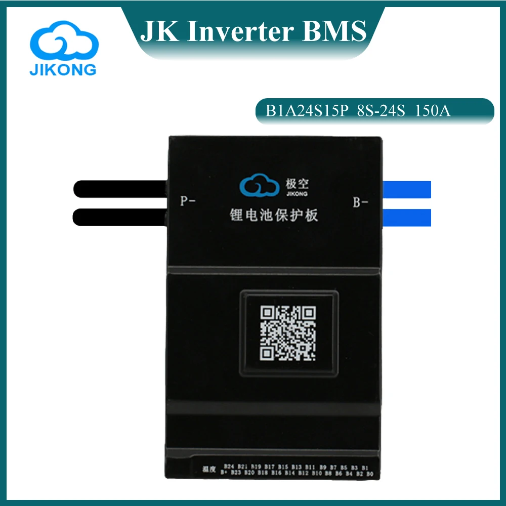 JIKONG JK B1A24S15P Smart BMS 1A Active Balance 150A Bluetooth 36V 48V 60V 8S 24S for Li-ion LTO LiFePO4 Battery Storage System