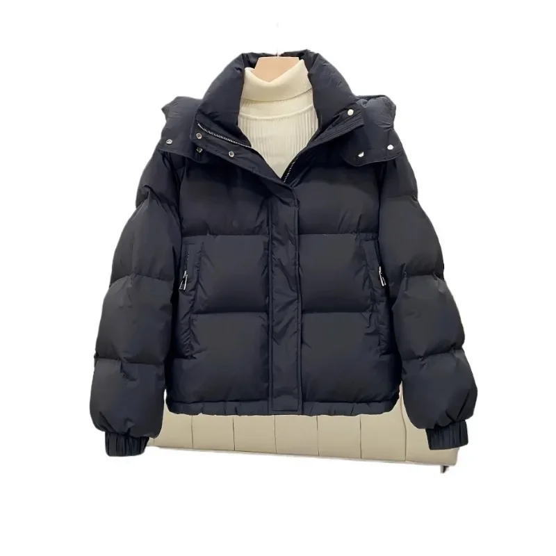 Fashionable Internet Celebrity Casual Plus Size Hooded Cotton Jacket 2024 New Winter Women's Slimming Short Down Cotton Jacket