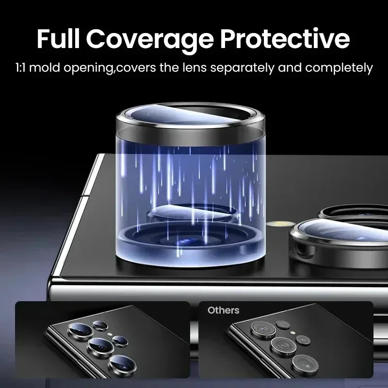 Metall Kamera Objektiv Schutz Glas Für Samsung Galaxy S25 Rand Volle Abdeckung Kamera Objektiv Ring Fall Für S25 Rand S25Edge Objektiv Film