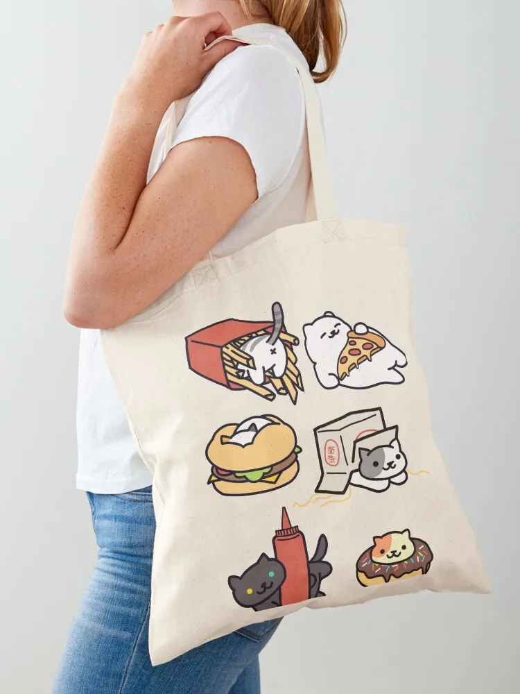 

Neko atsume Tote Bag Shopping bags hand bag canvas tote bag great