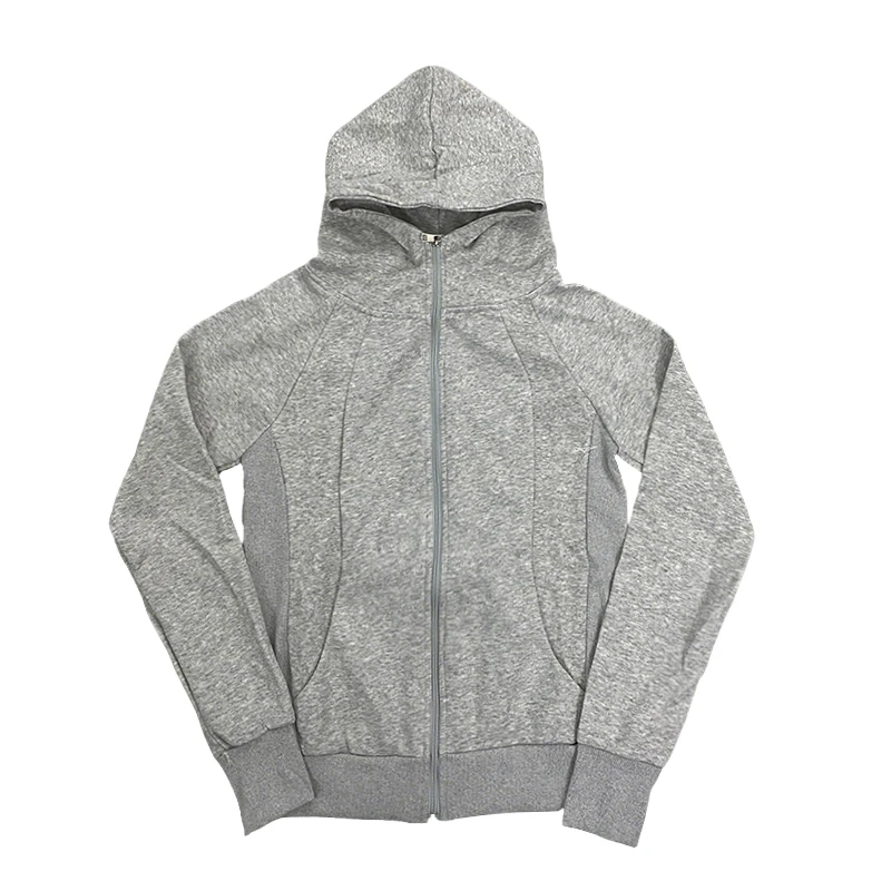 Minimalistische Slim-Fit-Kapuzenjacke für Damen, vielseitige Taillen-Binching-Sport-Cardigan mit Kapuze, Einheitsgröße, passend für die meisten Frühling und Herbst