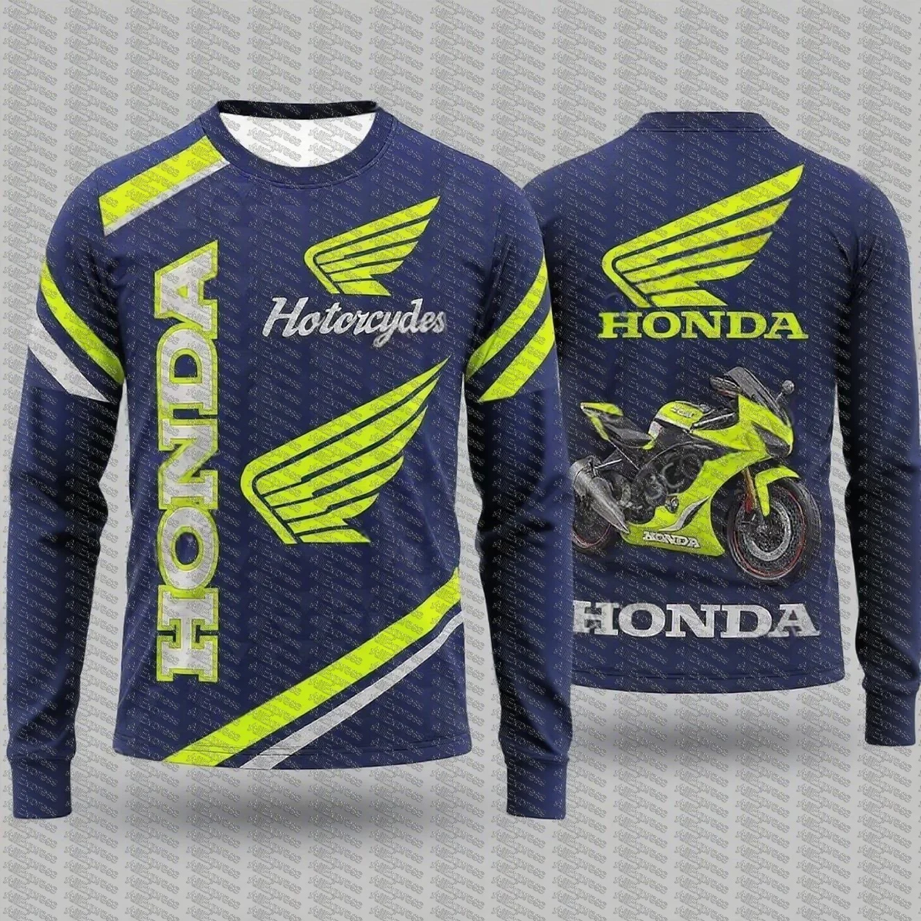 

Honda Off-road Motorcycle Jersey Mountain Bike Downhill Sports Long Sleeved T-shirt Top Daily Quick Drying Breathable Clothing