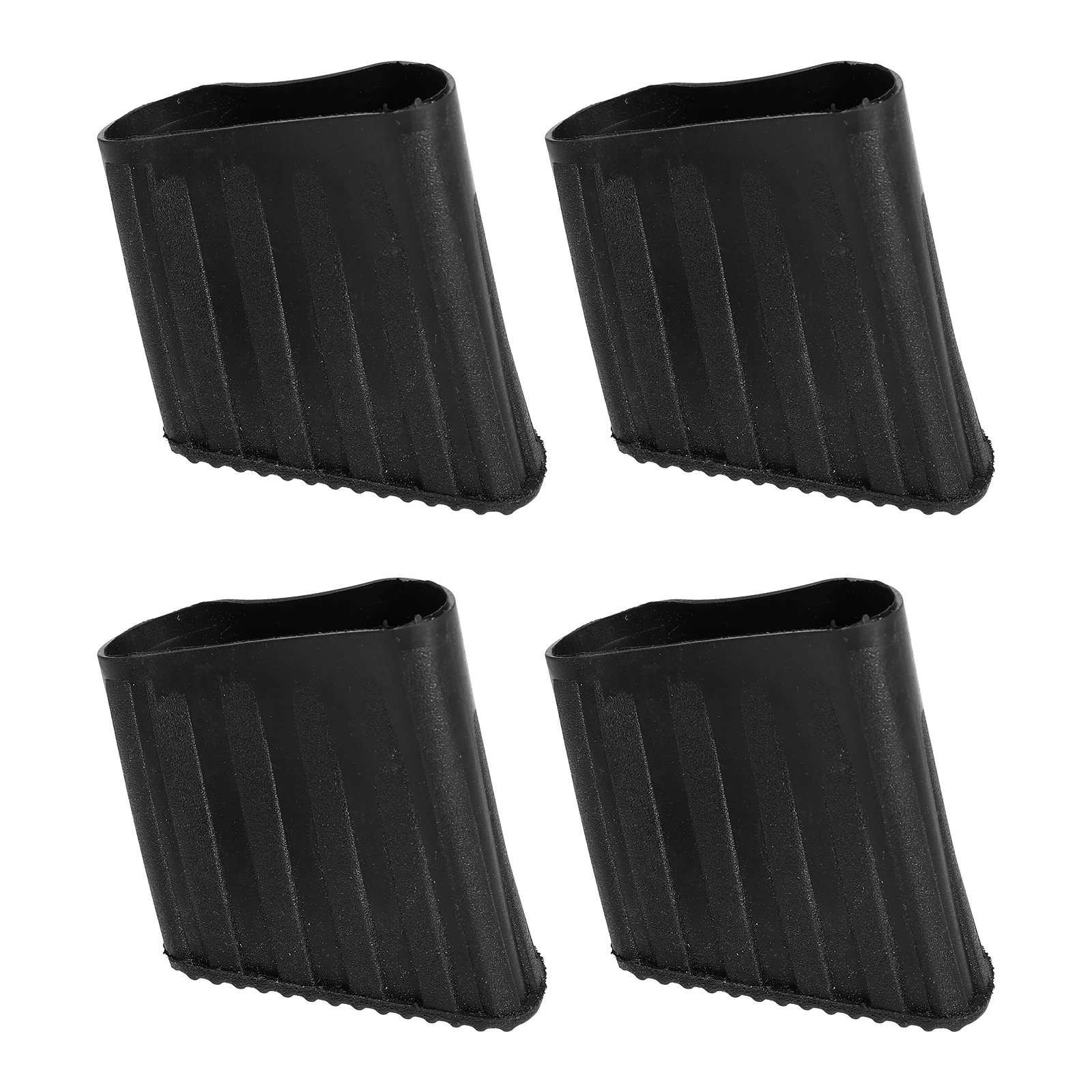 

4pcs 2 5x4 3cm Black D Type Non Slip Rubber Foot Pads for Step Ladder Replacement Foldable Ladder Feet Protector Anti Skid Wear