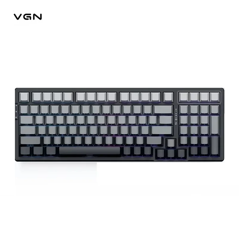 VGN V98proV2 Mechanical Keyboard RGB Wireless Bluetooth Three Mode Hot Swappable Gasket E-sports Gamer Gaming Accessories Gifts