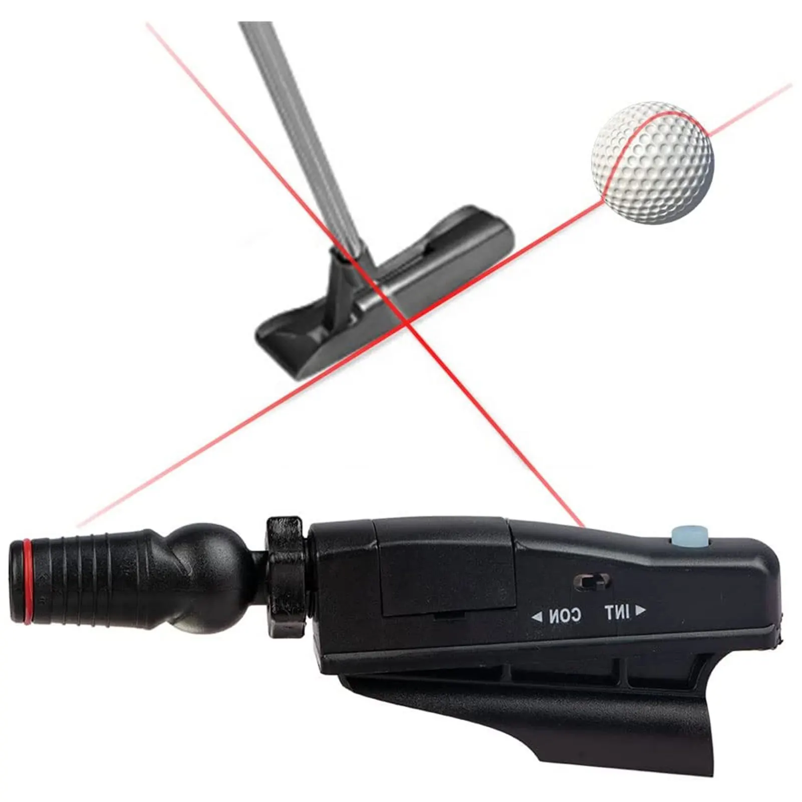 Golf Putter Lasers Sight Portable Golf Putting Trainer ABS Golf Putt Putting Training Aim Improve Line Aids Corrector Tools