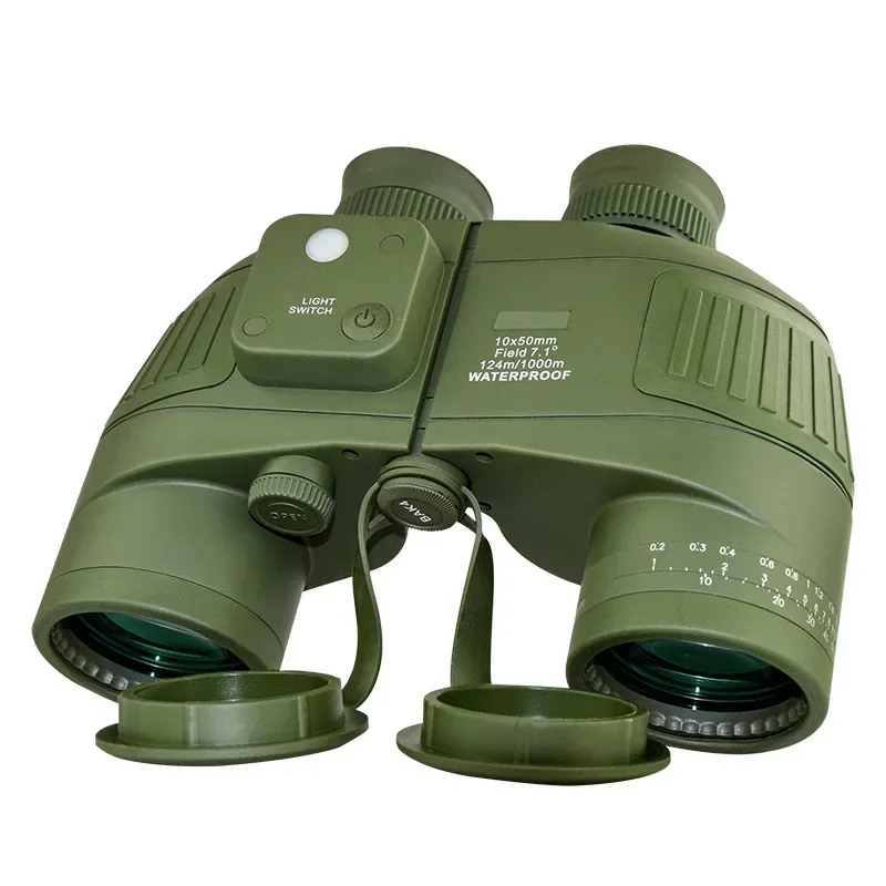 Definition Binoculars Compass Infrared Ranging Nitrogen-filled Waterproof Outdoor Camping Hiking Entertaining 10x50 Telescope