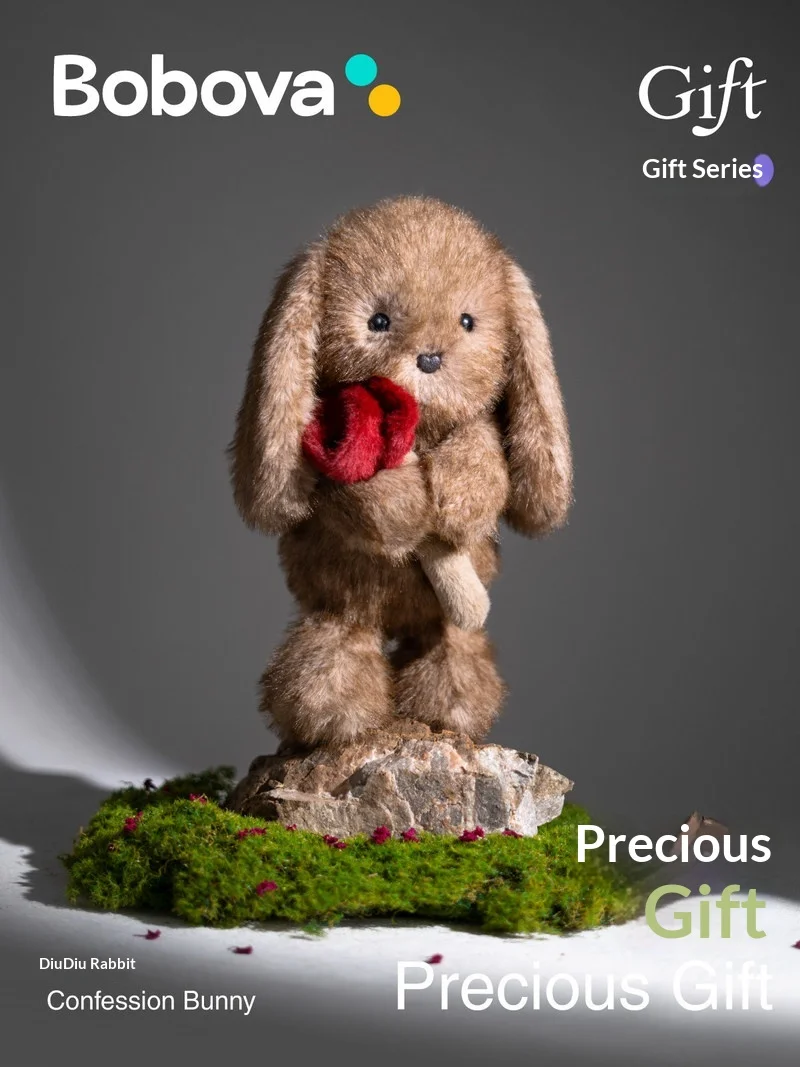 

Мягкая плюшевая игрушка-кролик Bobova Confession Bunny, милый и уютный, подарок на день рождения для детей, мальчиков, девочек, подруг, парней