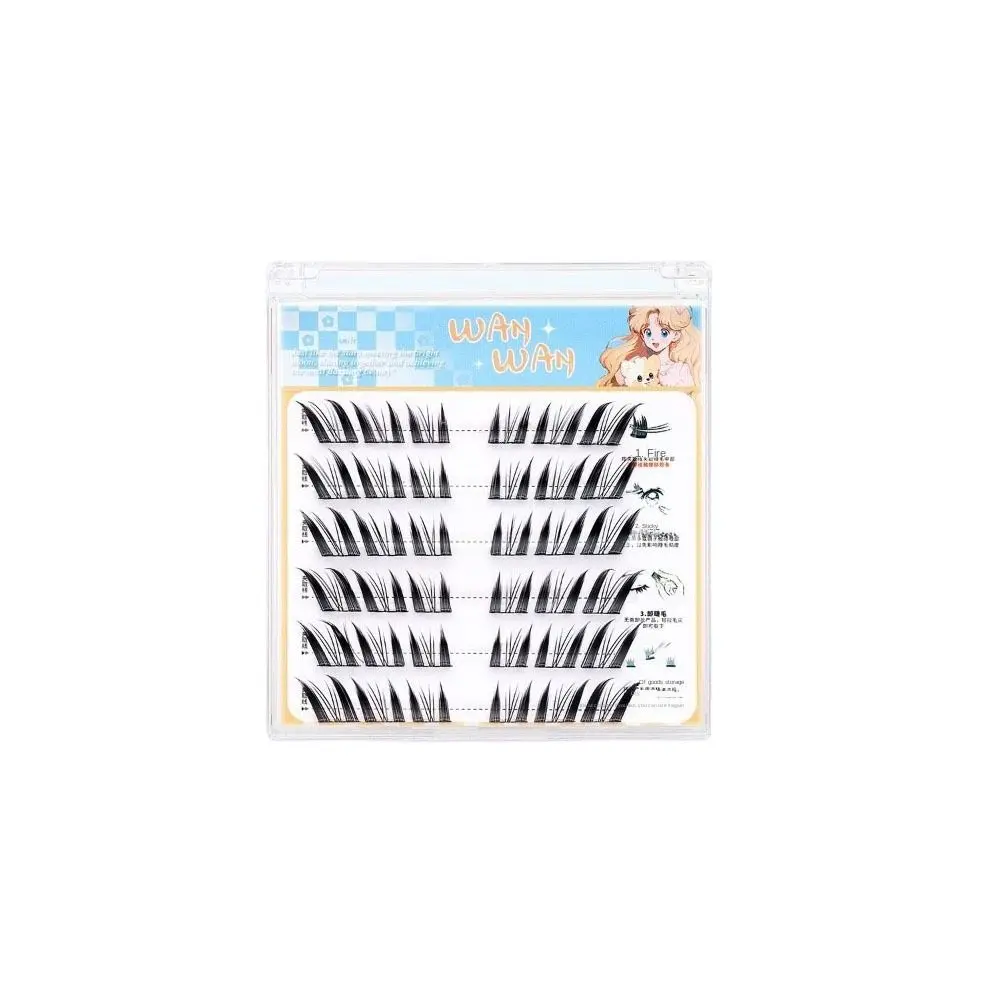 Sweet Self-adhesive Lash Clusters Makeup DIY Adhesive False Eyelashes Individual Reusable False Eyelash Clusters Grafting Lashes