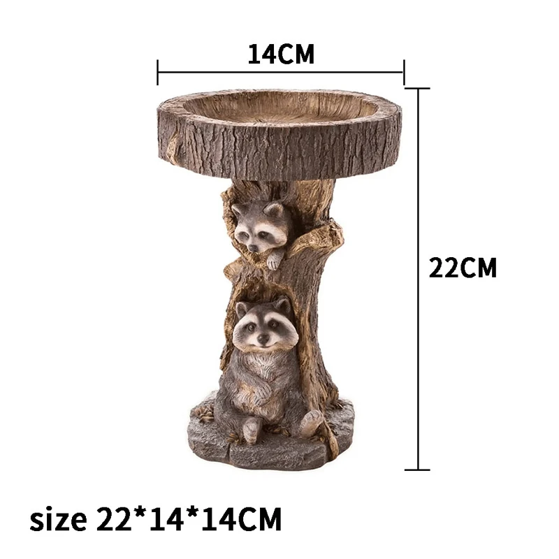 Żywiczny szop Birdbath Polyresin antyczny ogród oczko wodne antyczny ogród oczko wodne domu ogródek rzeźby zwierząt ozdoby