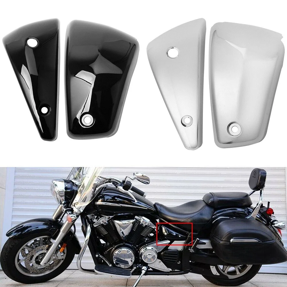 

Motorcycle ABS Left/Right Side Fairing Guard Oil Tank Battery Cover For Yamaha V Star 1300 XVS1300 2007-2017